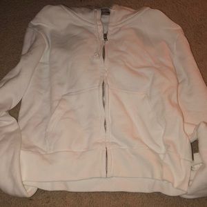 Brandy Melville white crystal hoodie